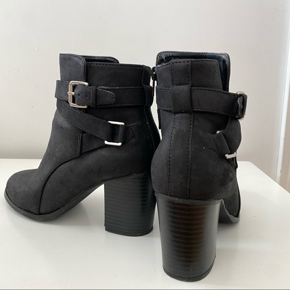 Black Suede Booties - Picture 3 of 7